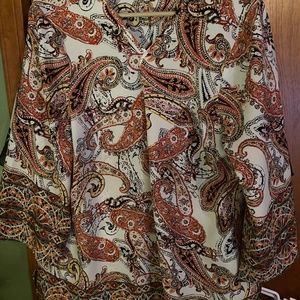 Longer fitting multi colored blouse